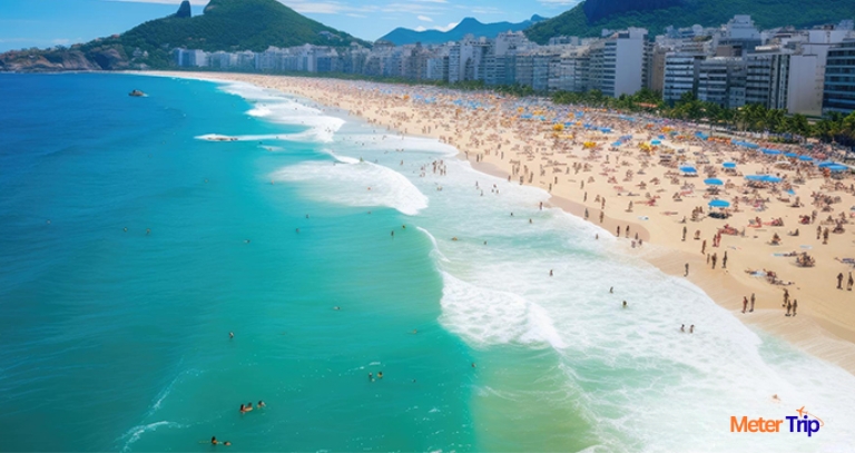 Ipanema Beach, Rio de Janeiro, Brazil - metertrip