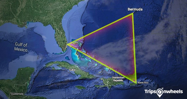 The Bermuda Triangle, North Atlantic Ocean - metertrip